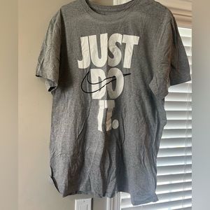 Men’s Grey “Just Do It” Nike Tee - Size XL